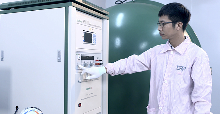 A engineer is operating amachine