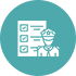 Person and certification icon